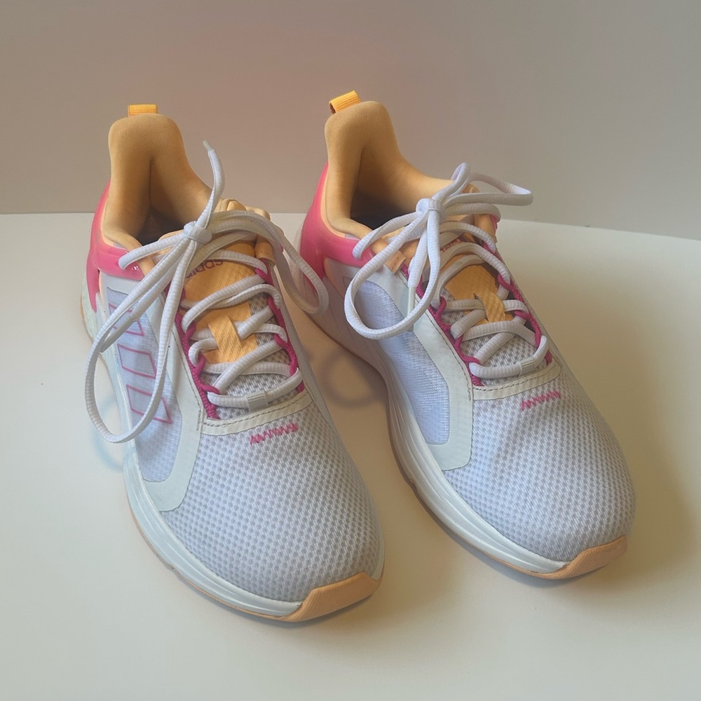 Adidas Response Super White, Pink & Orange - Sz 7